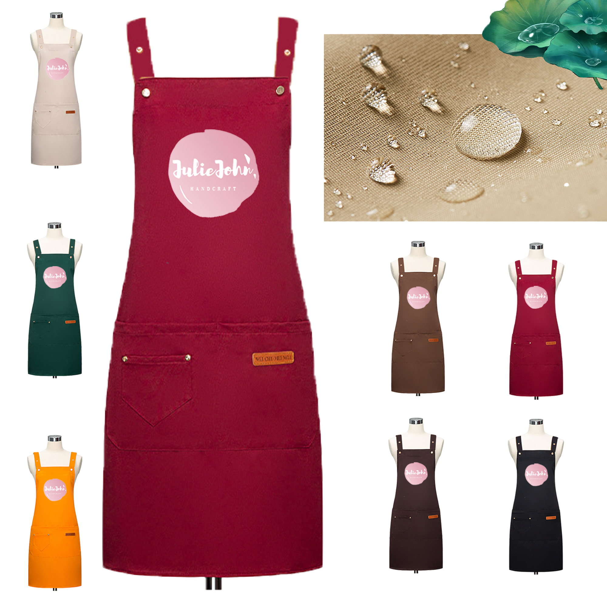 Kitchen Apron with Water and Oil Resistance 2