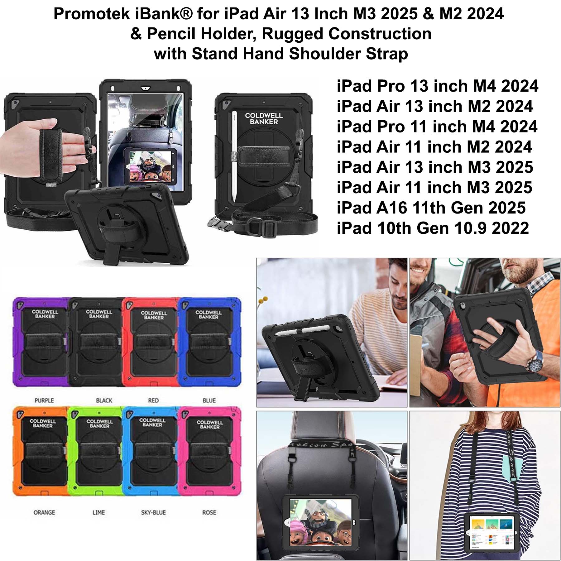 iBank ® Shockproof Case for iPad Air 13 Inch M3 2025 & M2 2024 2