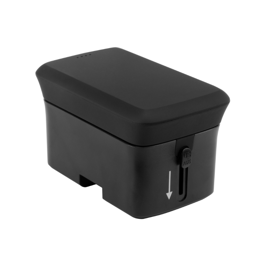 Universal Travel Adapter with Power Bank (5,000 mAh) or Wireless Charger 2