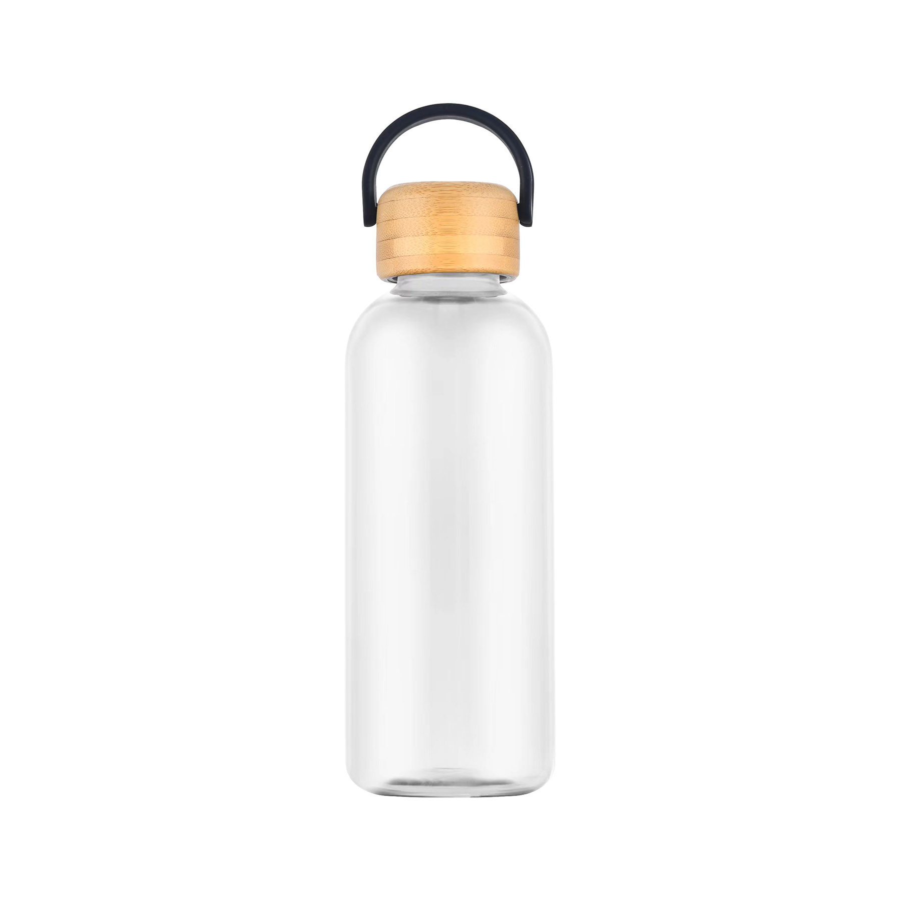 21 oz. Recycled PET Water Bottle with Bamboo Lid & Carry Handle 4