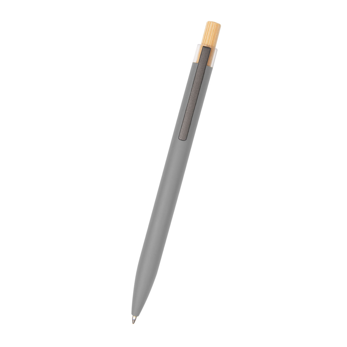 Recycled Aluminum Pen With Bamboo Plunger 5