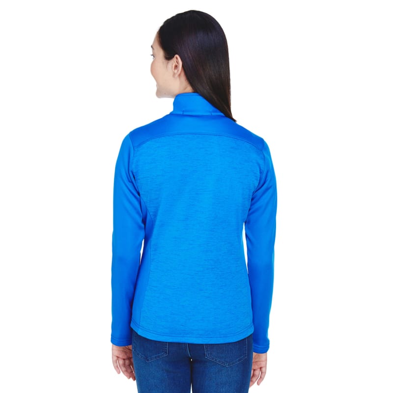 Devon & Jones Ladies' Newbury Colorblock Mélange Fleece Full-Zip 17