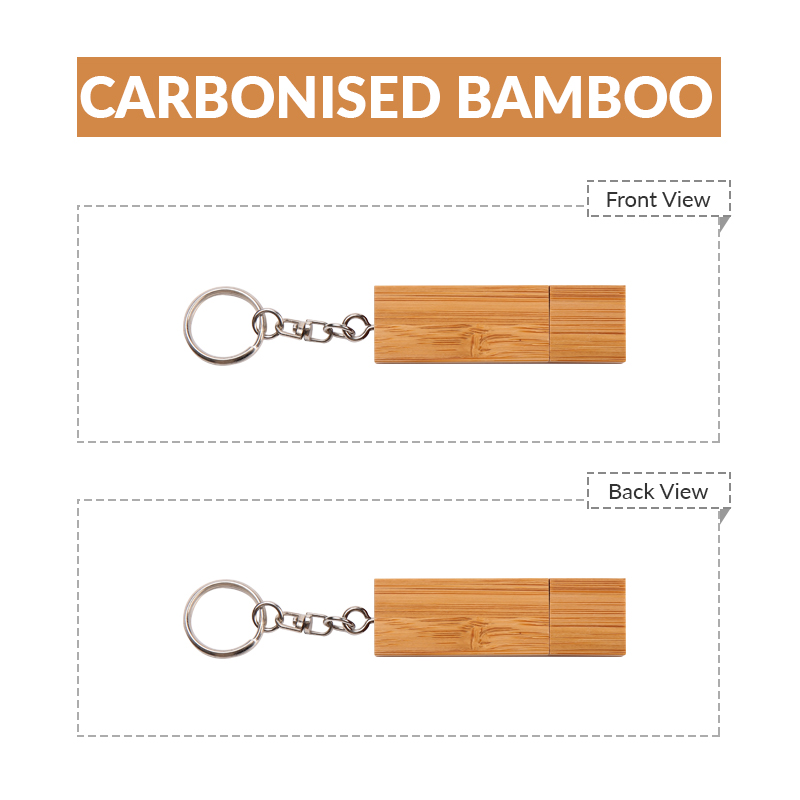 Wood USB Flash Drive with Keyring 5