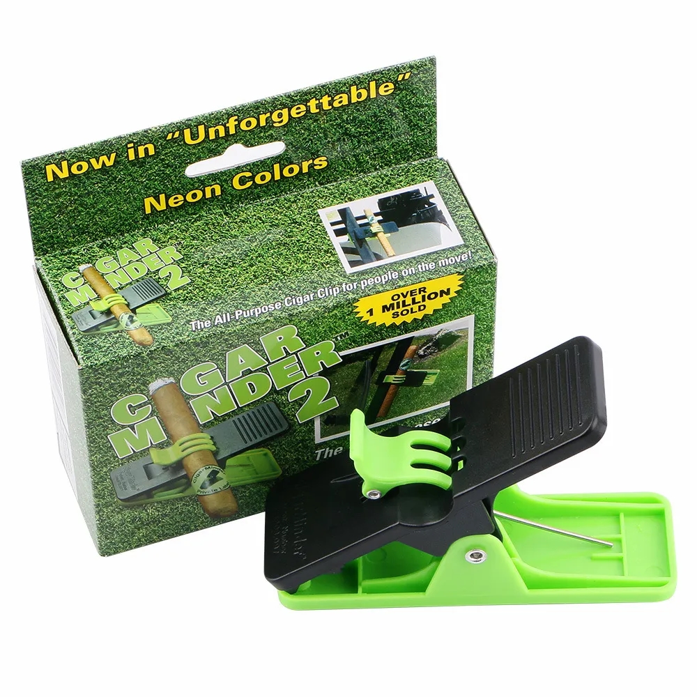 Custom Logo Golf Cigar Holder Clip Stand - Durable ABS Plastic for Men, Bulk Promo Gifts 5