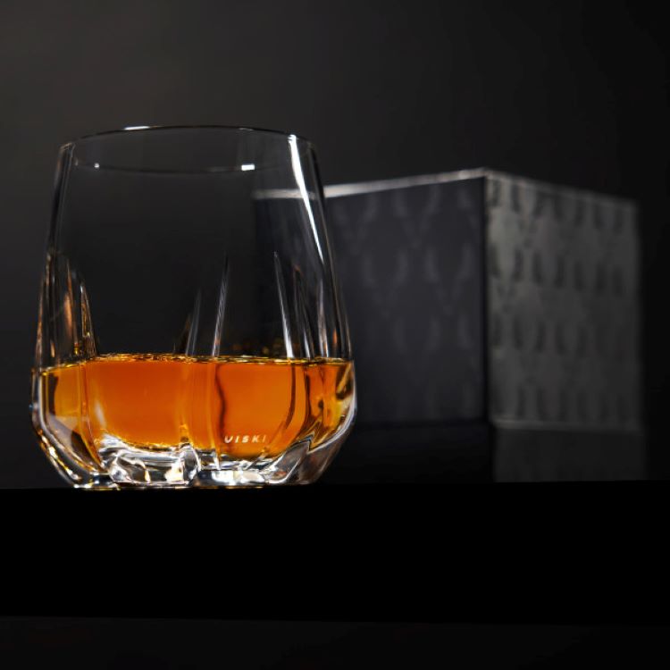 Viski® Apollo Crystal Whiskey Tumbler 4