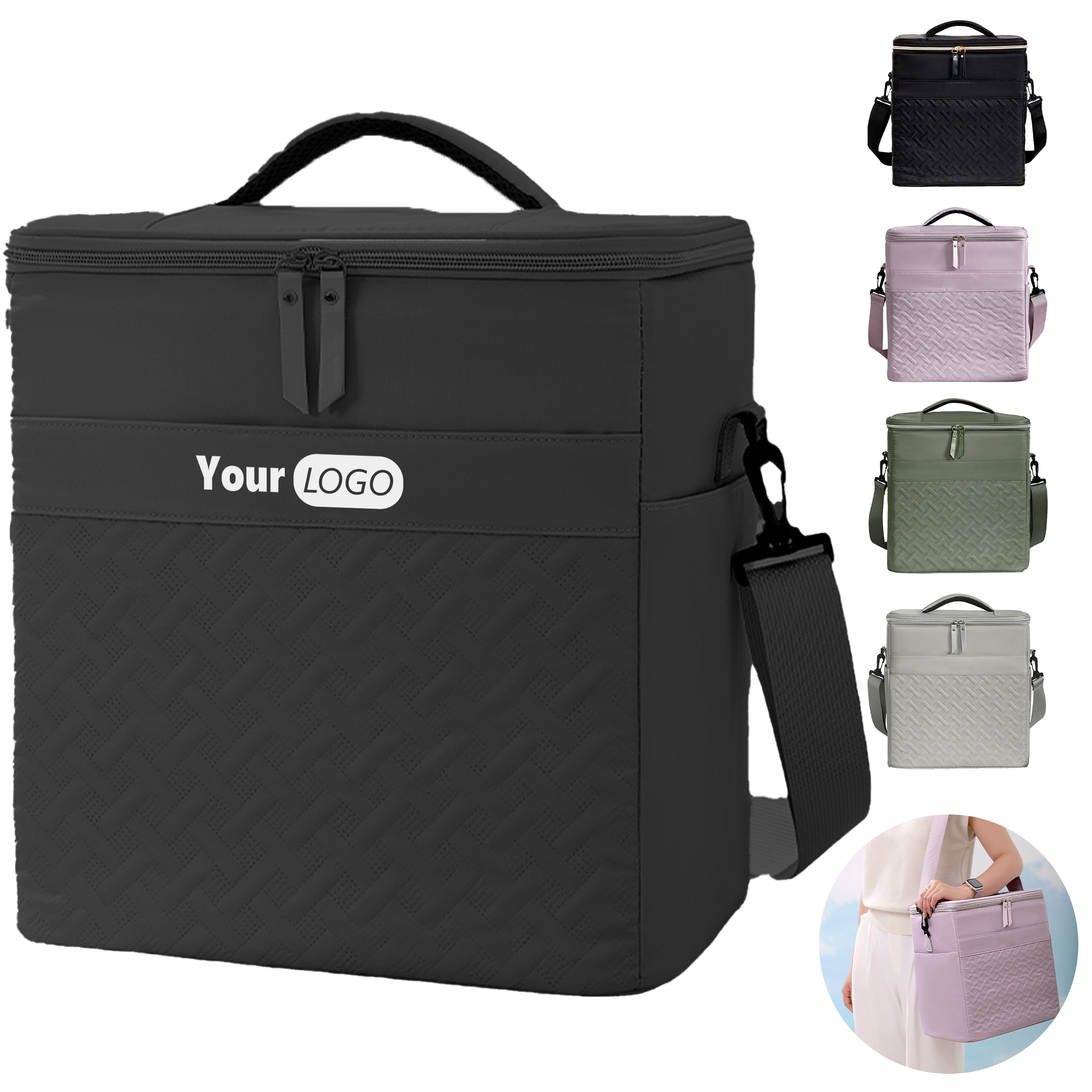 Oxford Large Capacity Outdoor Portable Lunch Bag 6