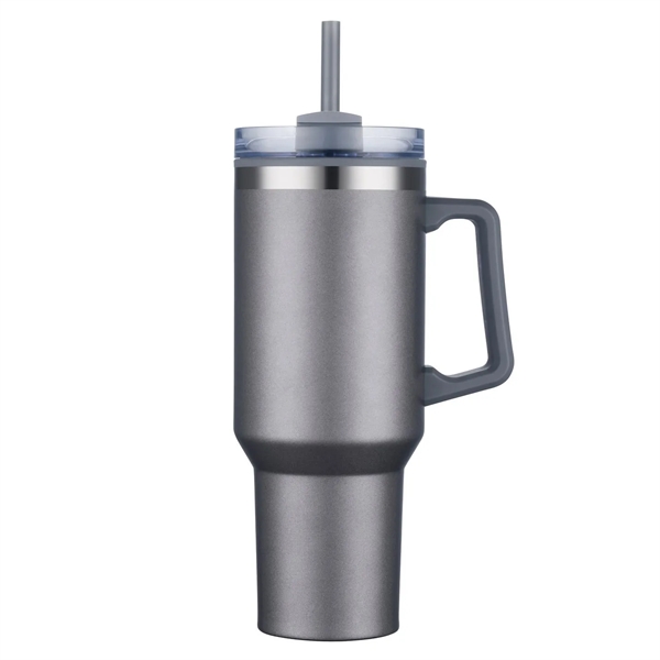 40 Oz. Savvy Mug with Straw 1C 12
