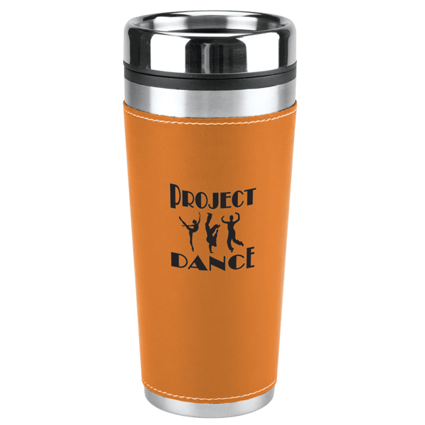 Leatherette Tumbler - 16 Oz. 2