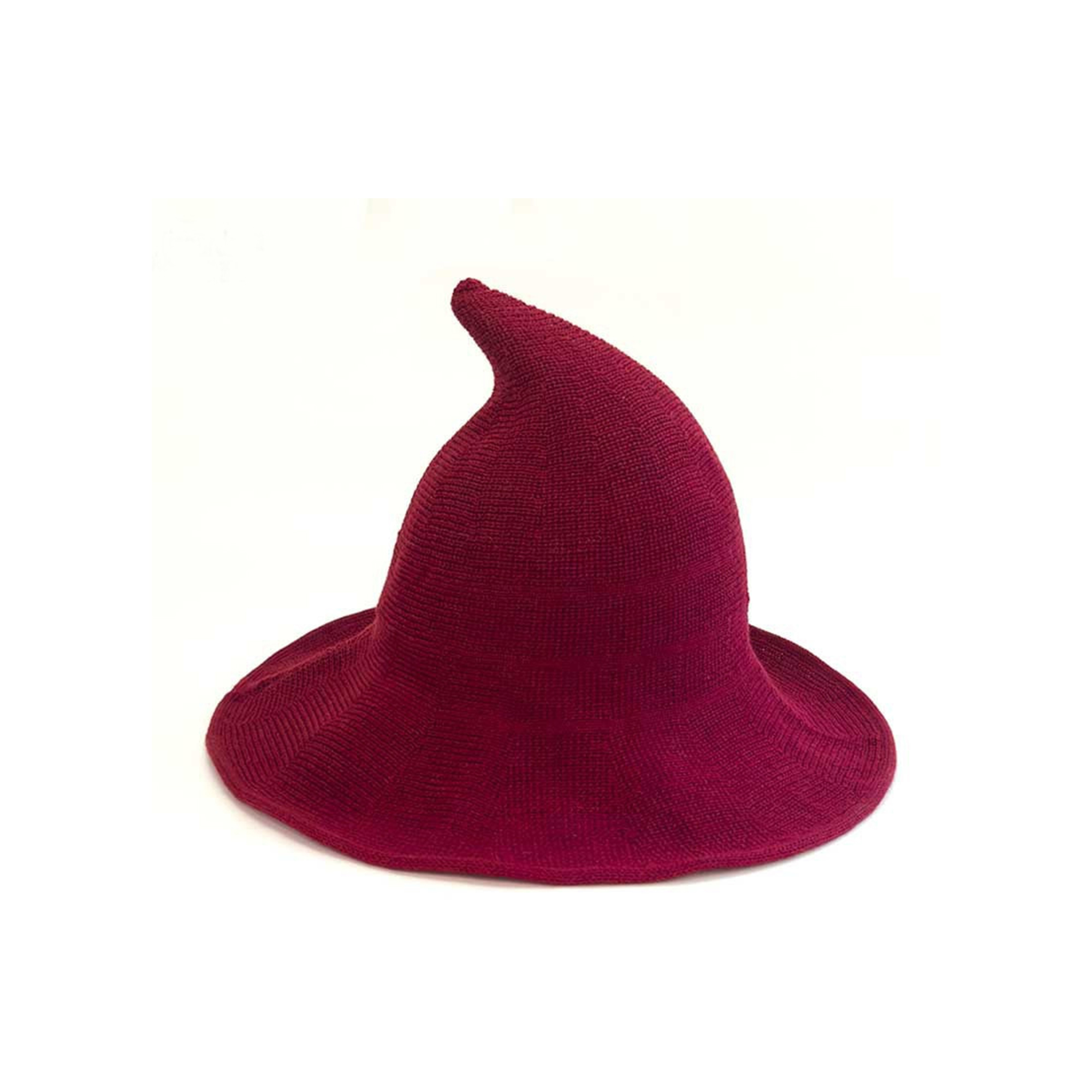 Foldable Wool Blend Witch Hat With Wide Brim 21