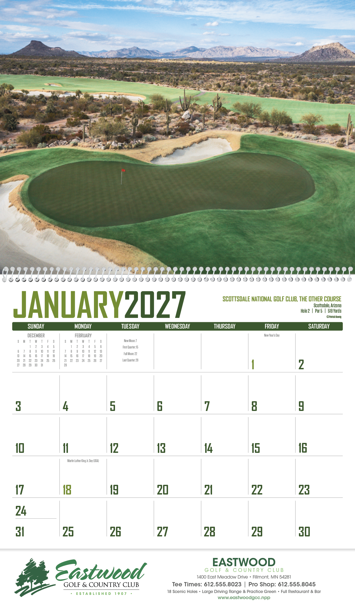 Triumph® Calendars Golf Calendar 37