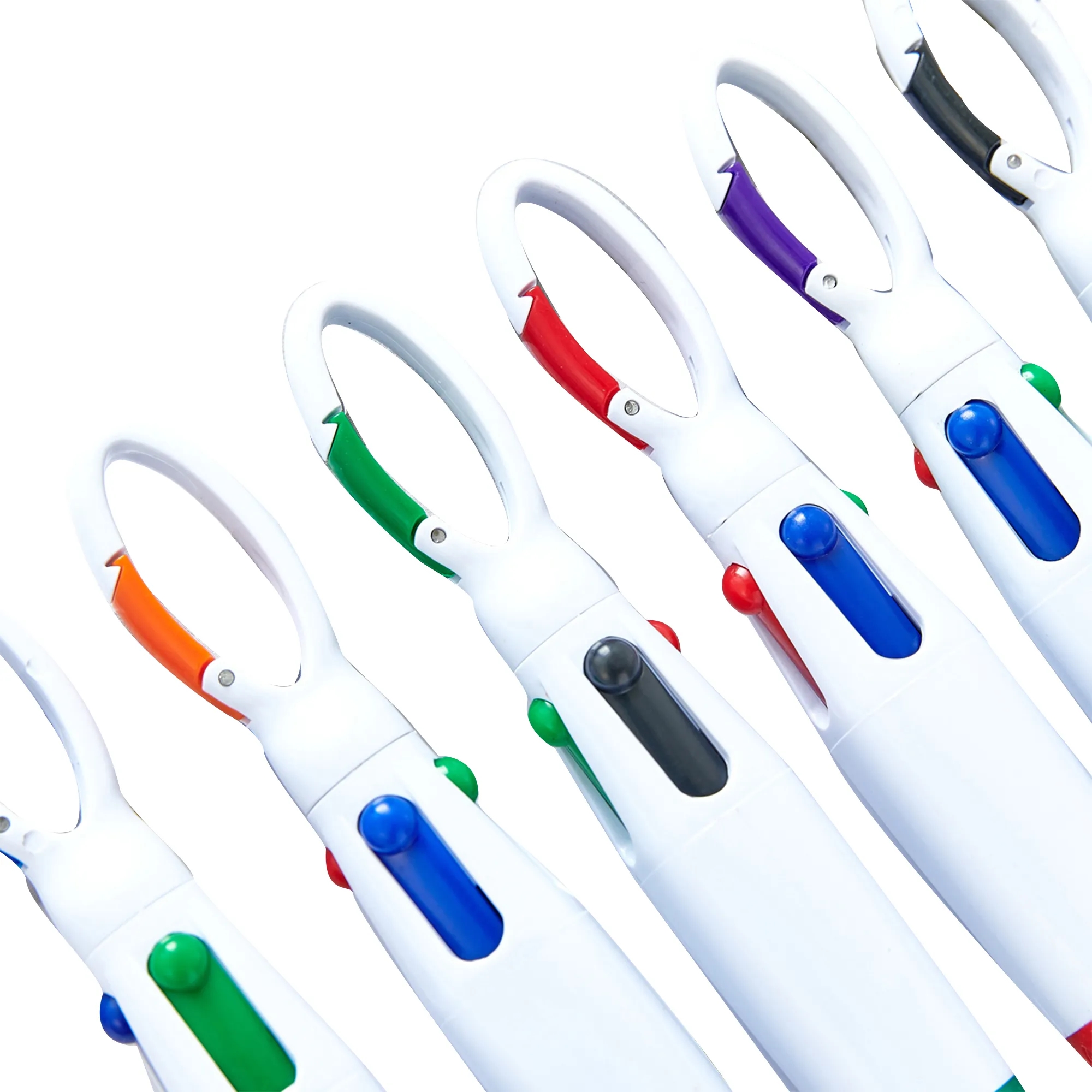 Four-color Ballpoint Pen With Buckle 6