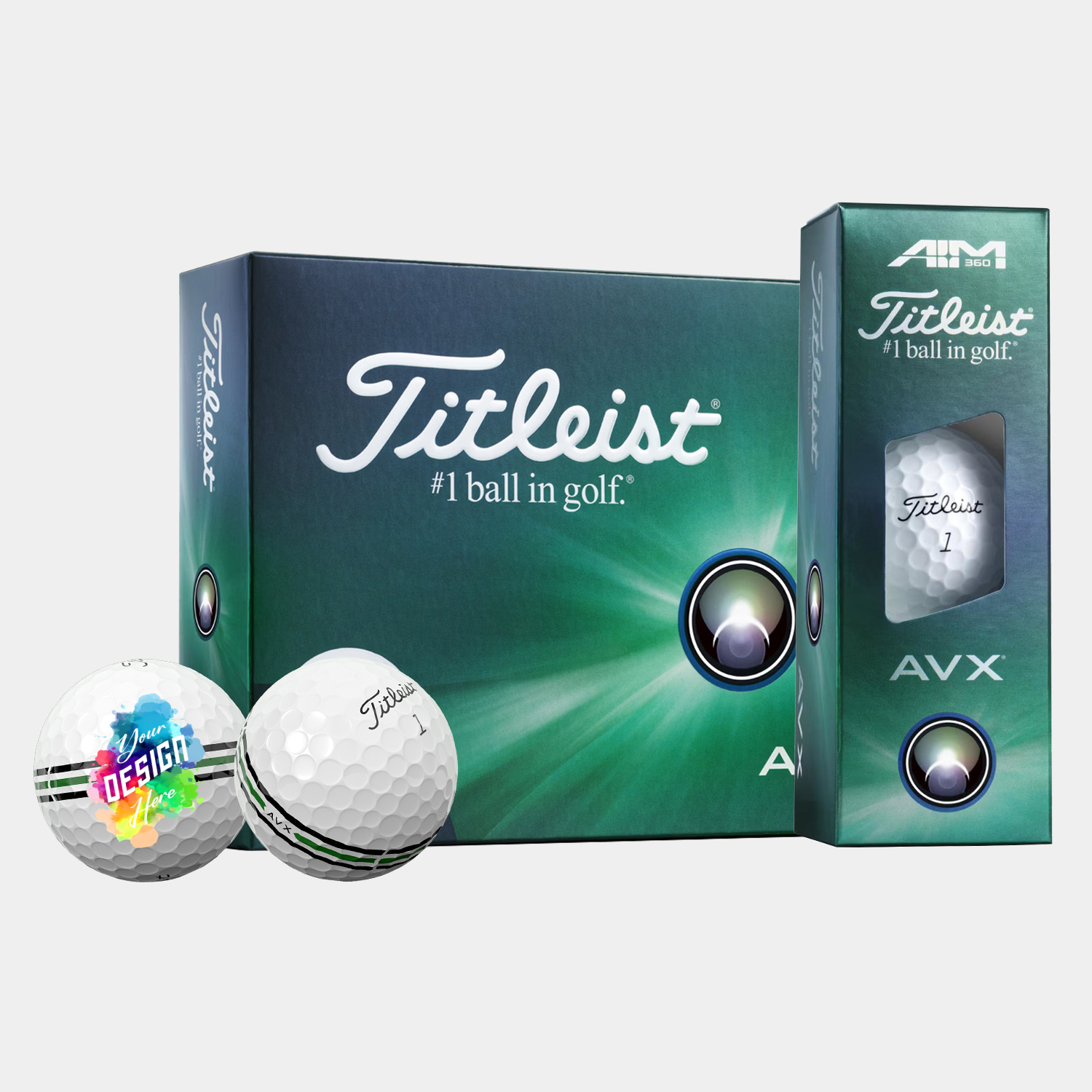 Titleist® 12 Pack AVX AIM 360 Golf Balls 11