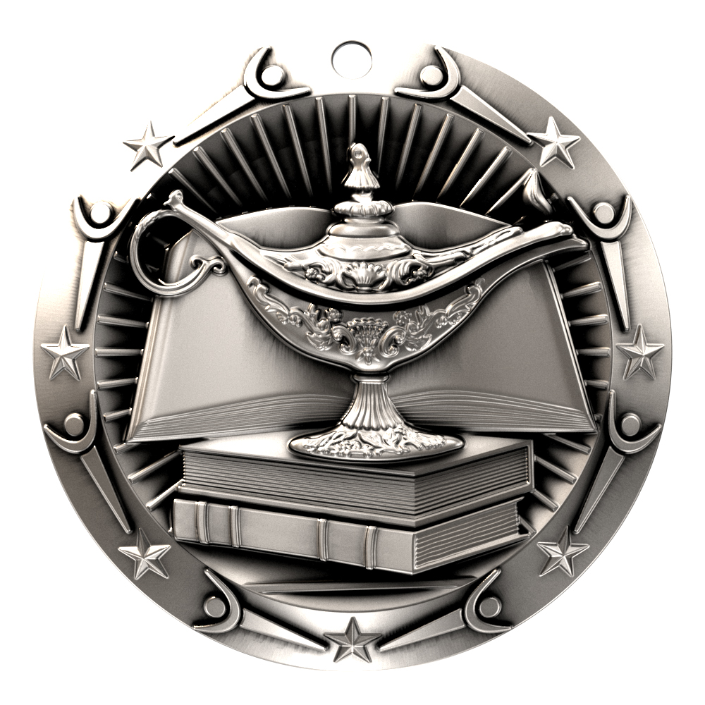 Book & Lamp World Class Medallion (3") 6