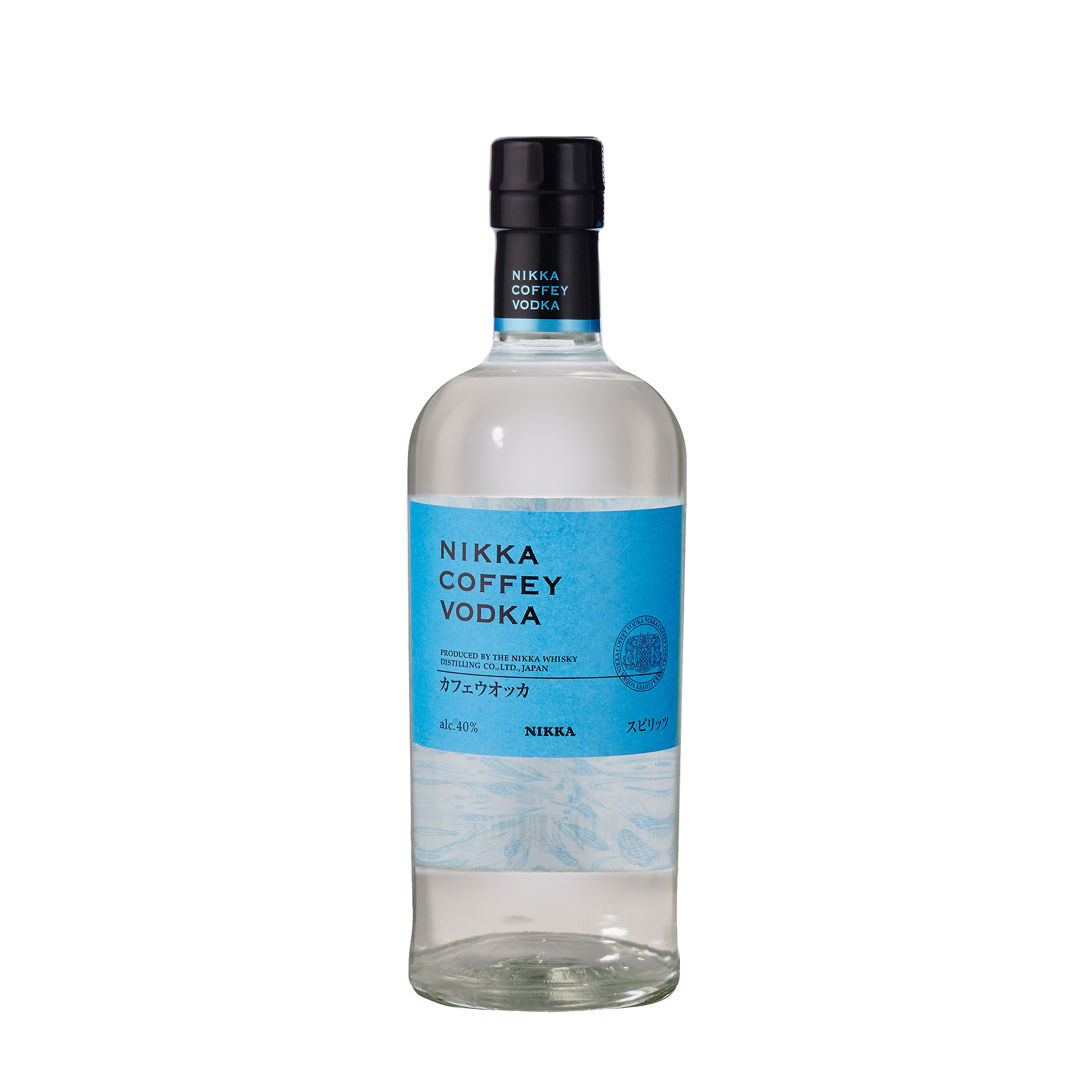 Etched Nikka Coffey Vodka Liquor Bottle 1