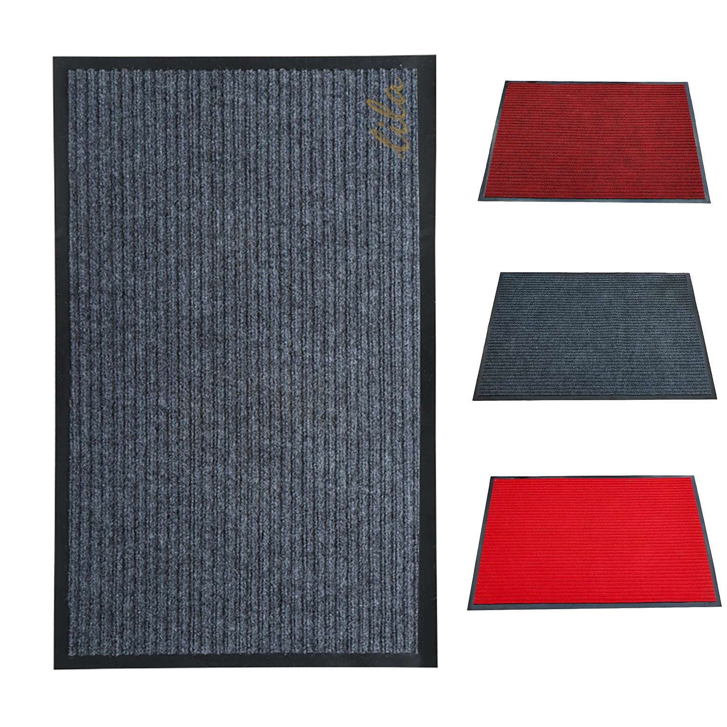 Absorbent Anti Slip Entrance Striped Floor Mat 2