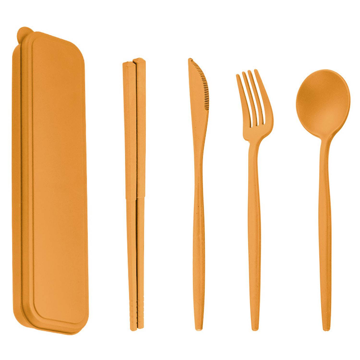 5PCS Eco Friendly Wheat Straw Cutlery Set 5