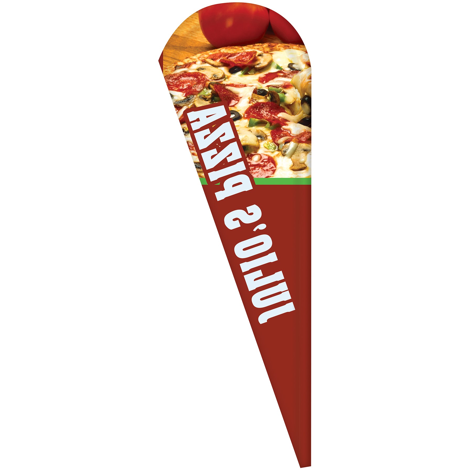 3' x 10' Custom Single Reverse Teardrop Flag 4