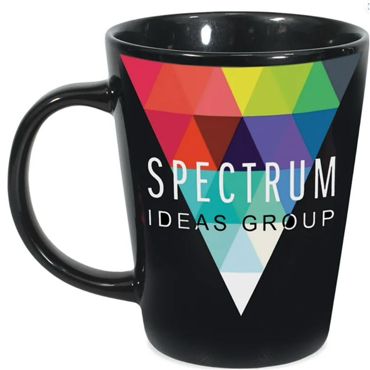 12 Oz. Short Black Latt Mug
