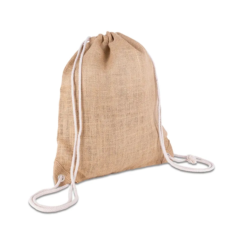 India Jute Drawstring Bag 4