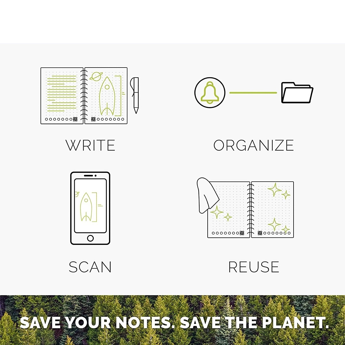 Eco-Friendly Smart Reusable A5 Notebook 2