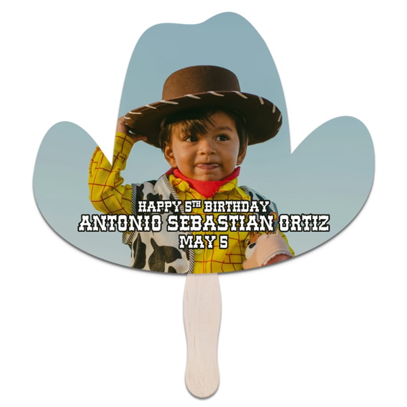 Cowboy Hat Hand Fans 3