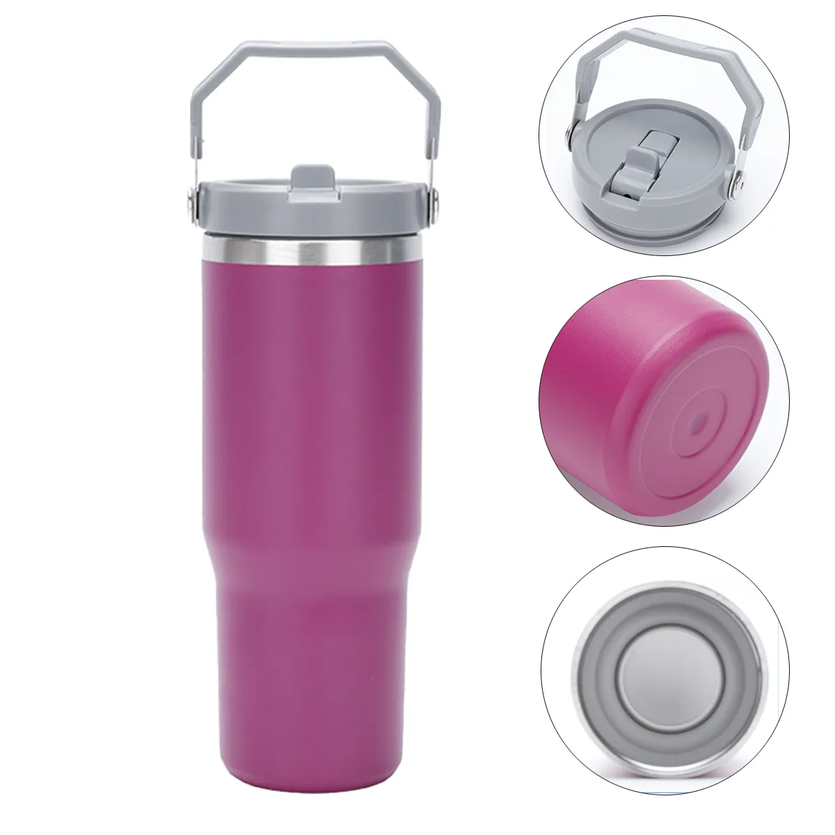 30 Oz Flip Stainless Steel Insulation Cup All-Over Printing 2