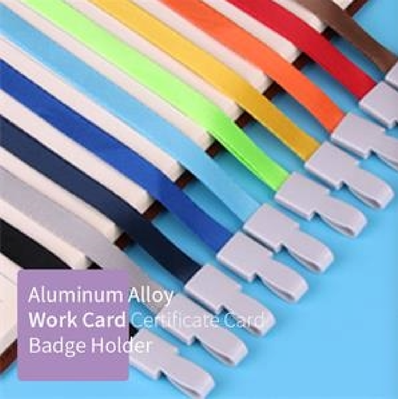 Aluminum Alloy Work MetalCertificate Card Badge Holder 4
