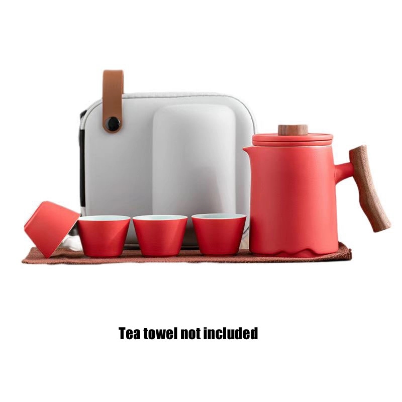 Custom Travel Tea Set With Handbag 4