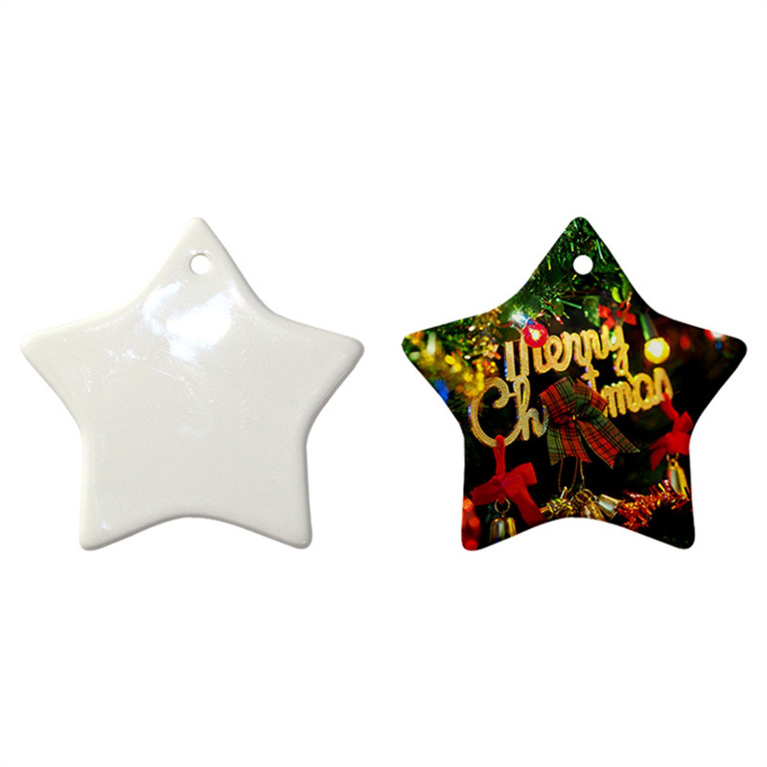 Star Ceramic Christmas Ornament 4