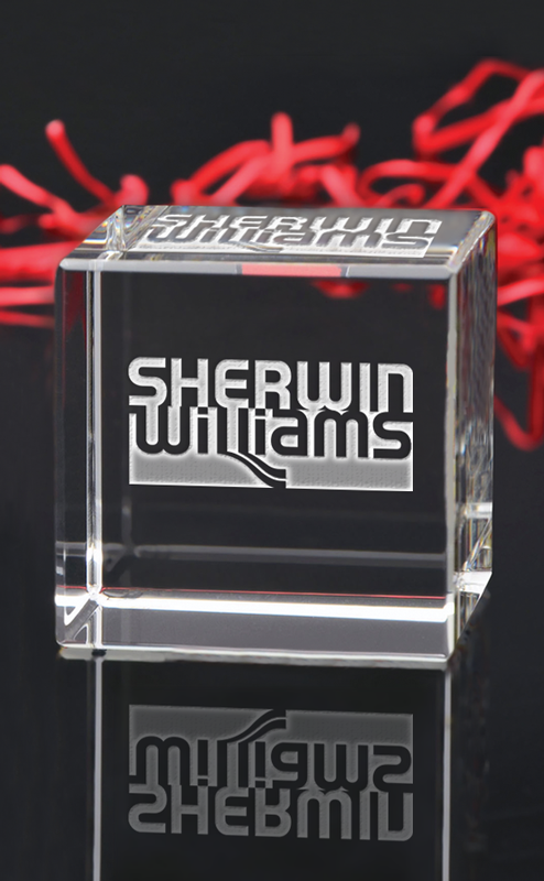 Large Cube Paperweight