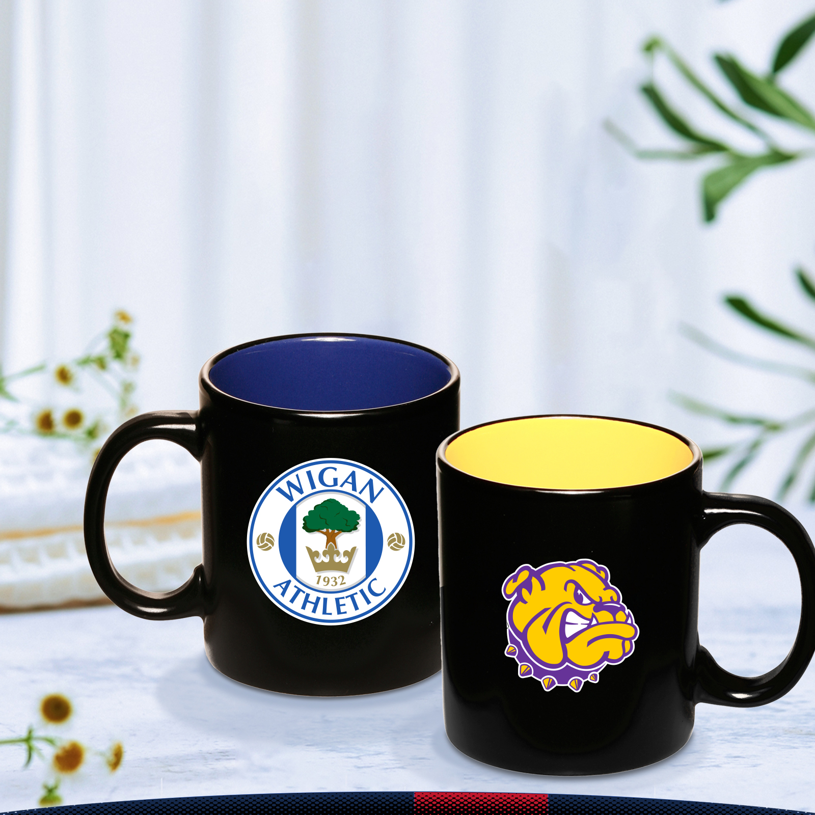 11 oz. Trin Matte Two-Tone Coffee Mugs 3