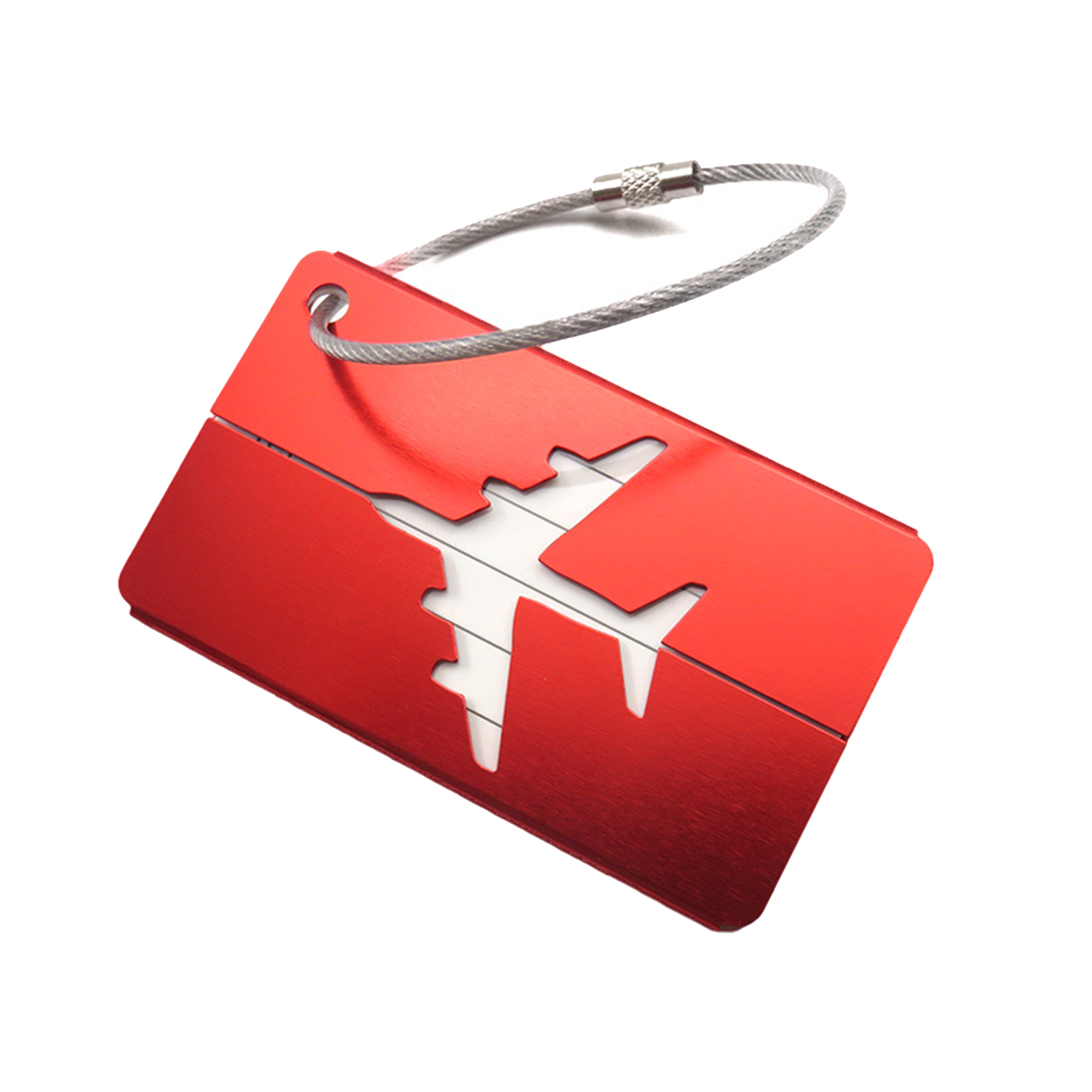 Aluminum Airplane Luggage Tag 4
