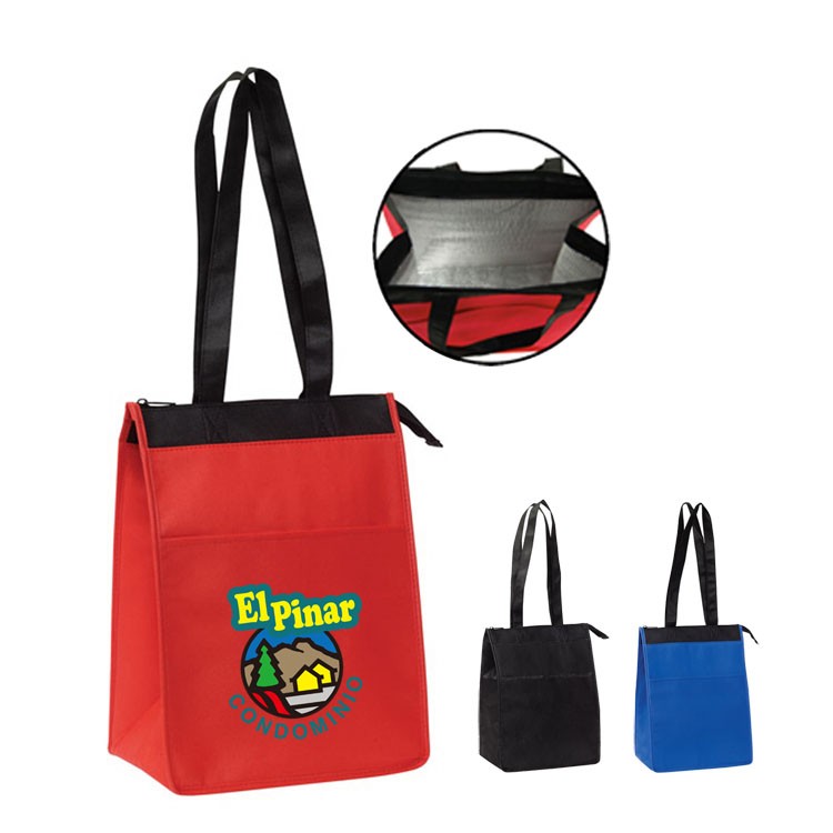 Insulated Lunch Tote w/ Zipper Closure 9