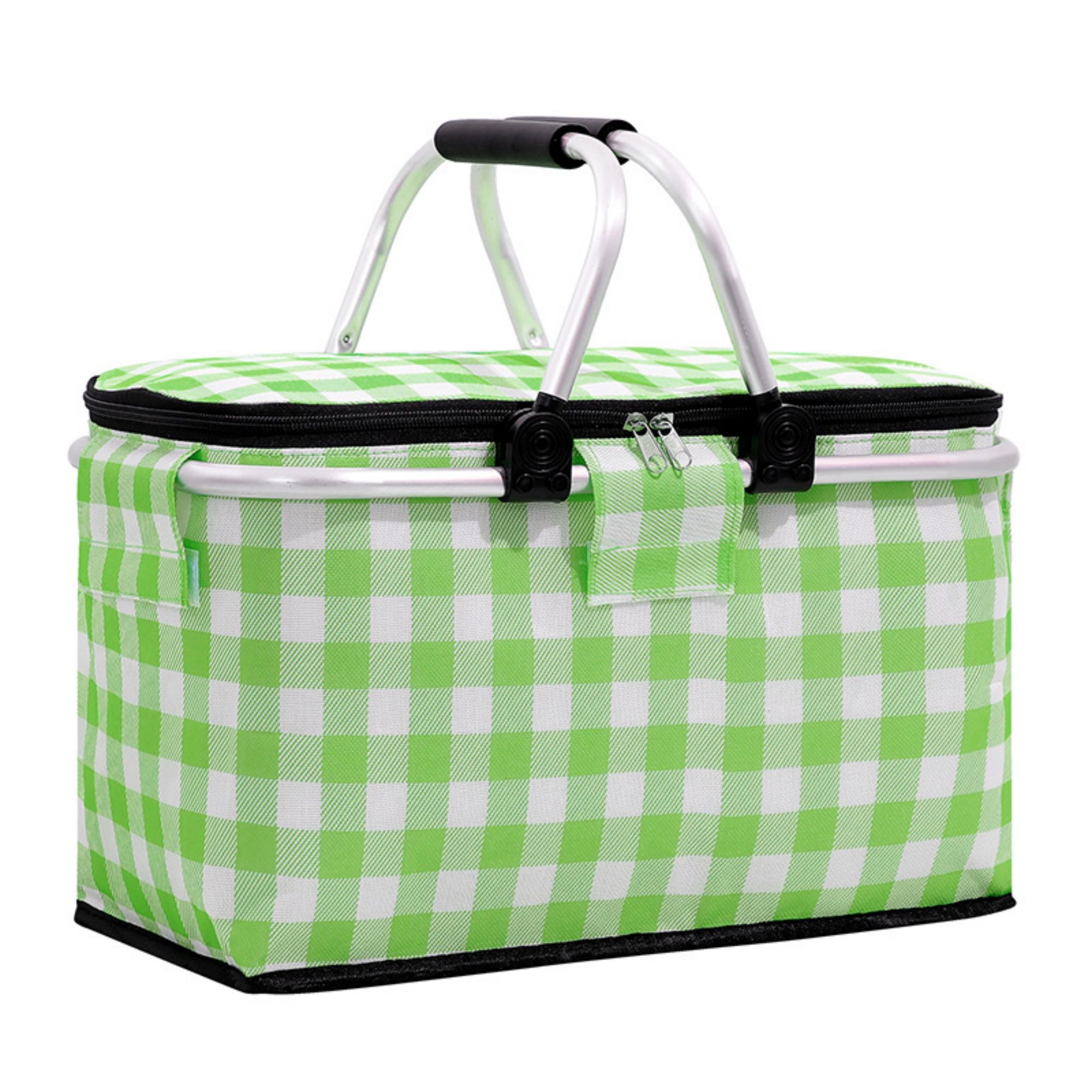 18L Lattice Foldable Insulated Picnic Basket 2