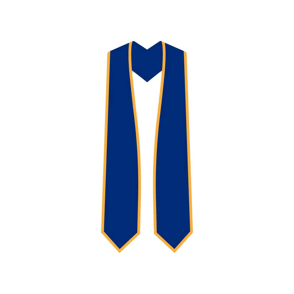 Honorary Graduation Stole - Full-Color Sublimation 60" 3