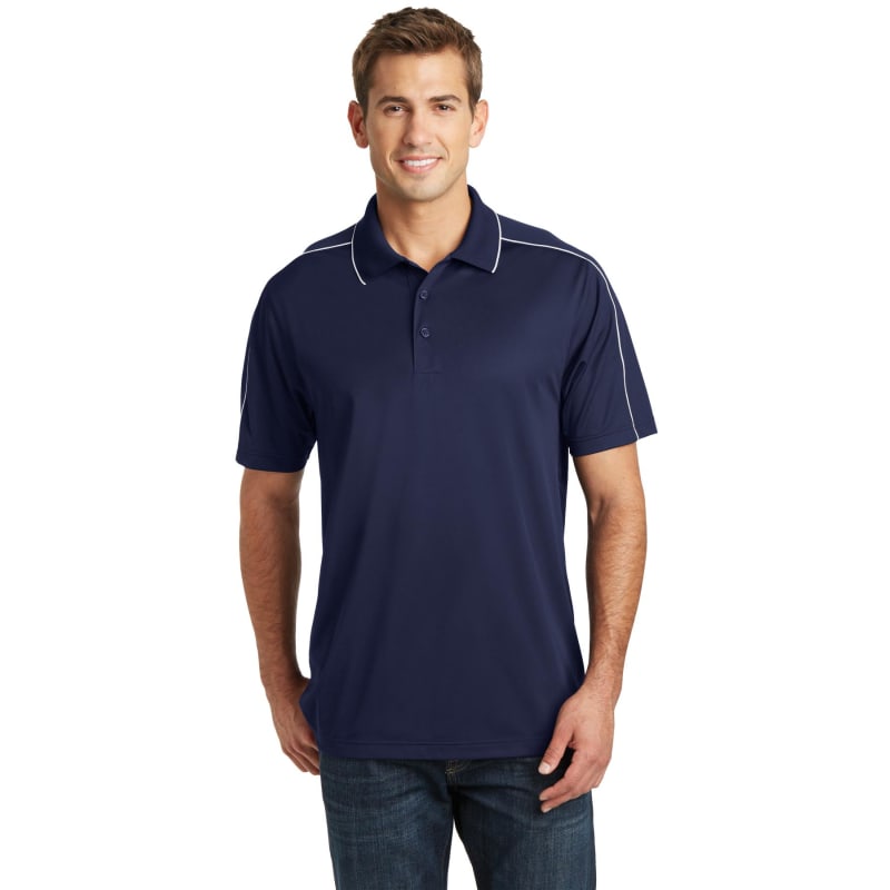 Sport-Tek Micropique Sport-Wick Piped Polo. 34