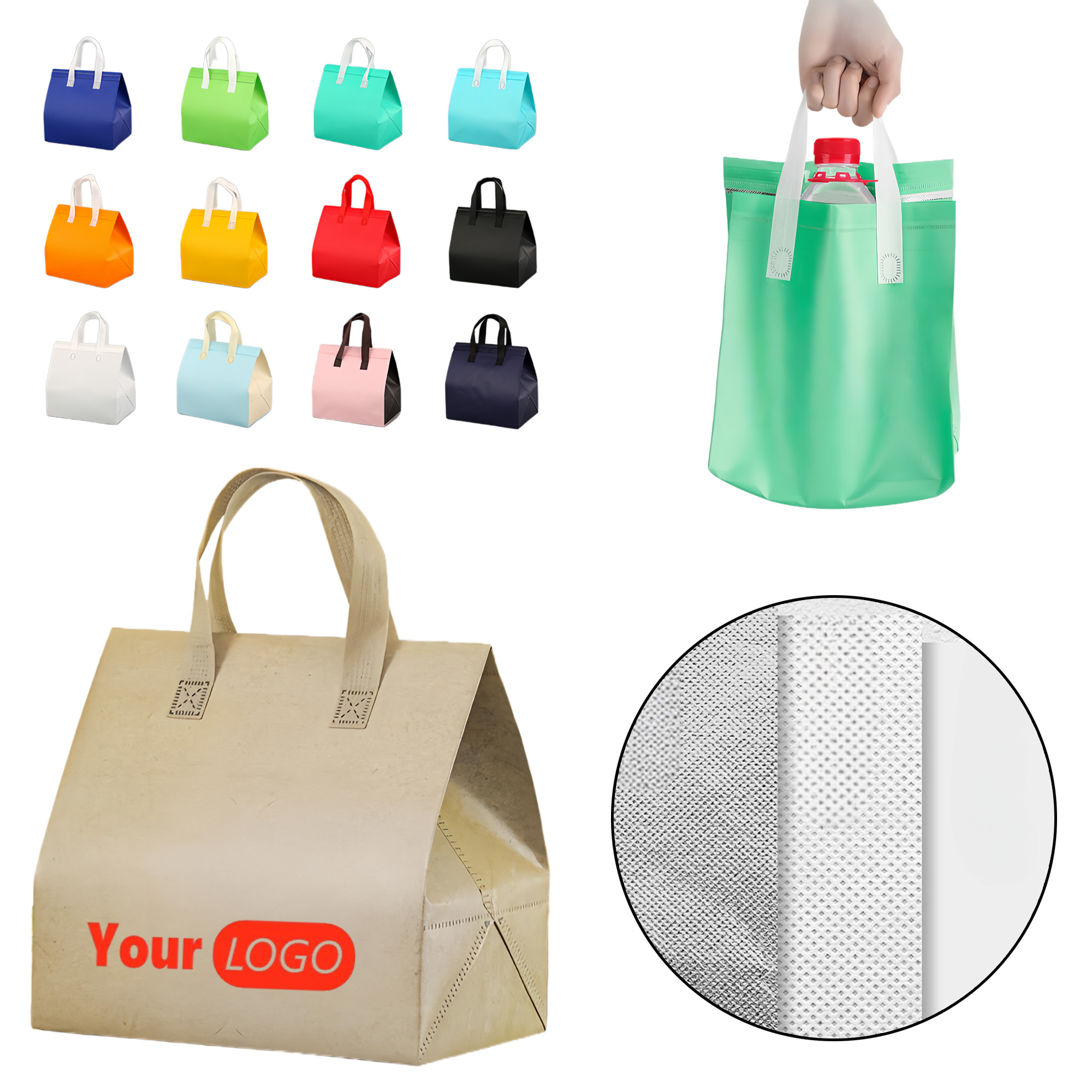 Non-woven Fabric Takeout Thermal Bag 2