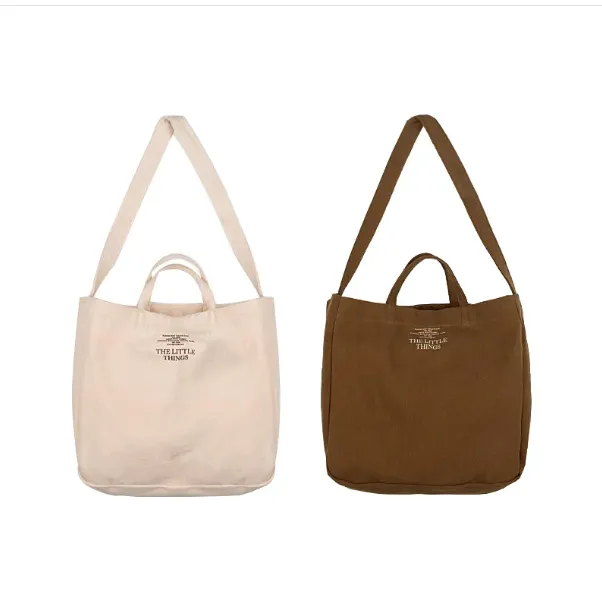 Cotton Canvas with Zipper Tote Bag, custom tote bag with logo imprint 2