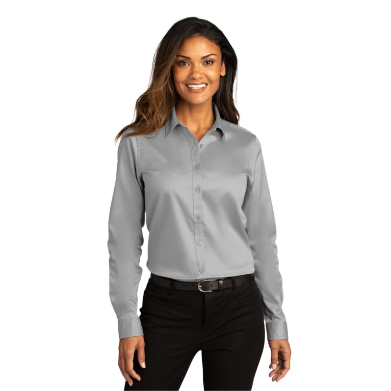 Port Authority Ladies Long Sleeve SuperPro React Twill Shirt. 67