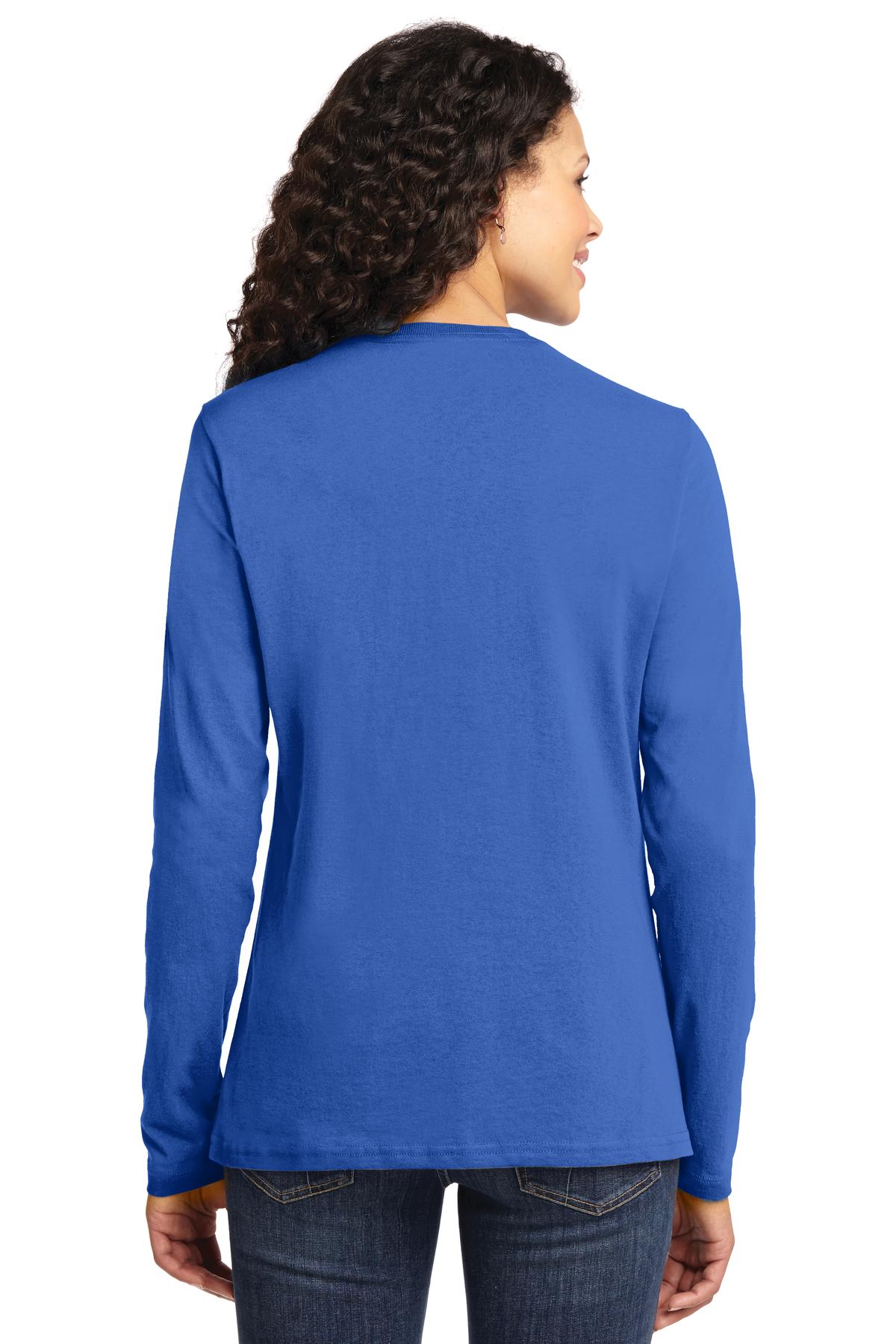 Port & Co Women's Long Sleeve Core Cotton Tee. LPC54LS 83