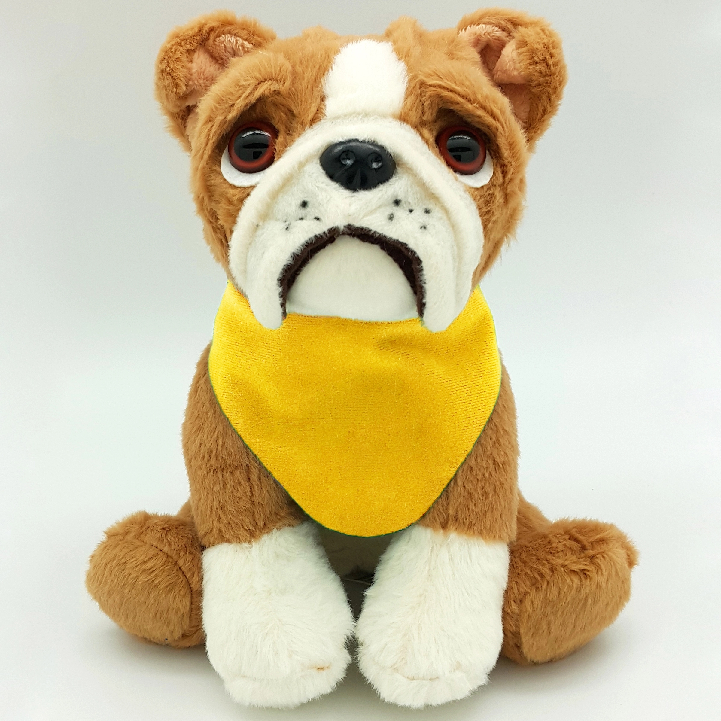8" Medium Sitting Dog - Large Eyes Bulldog 9