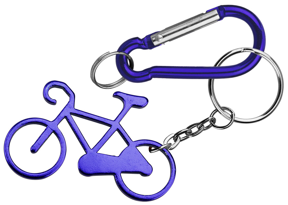Bicycle shape bottle opener with key chain and carabiner 5
