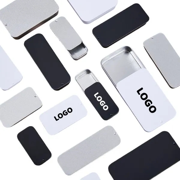 Colorful Tinplate Candy Tin with Sliding Lid 4