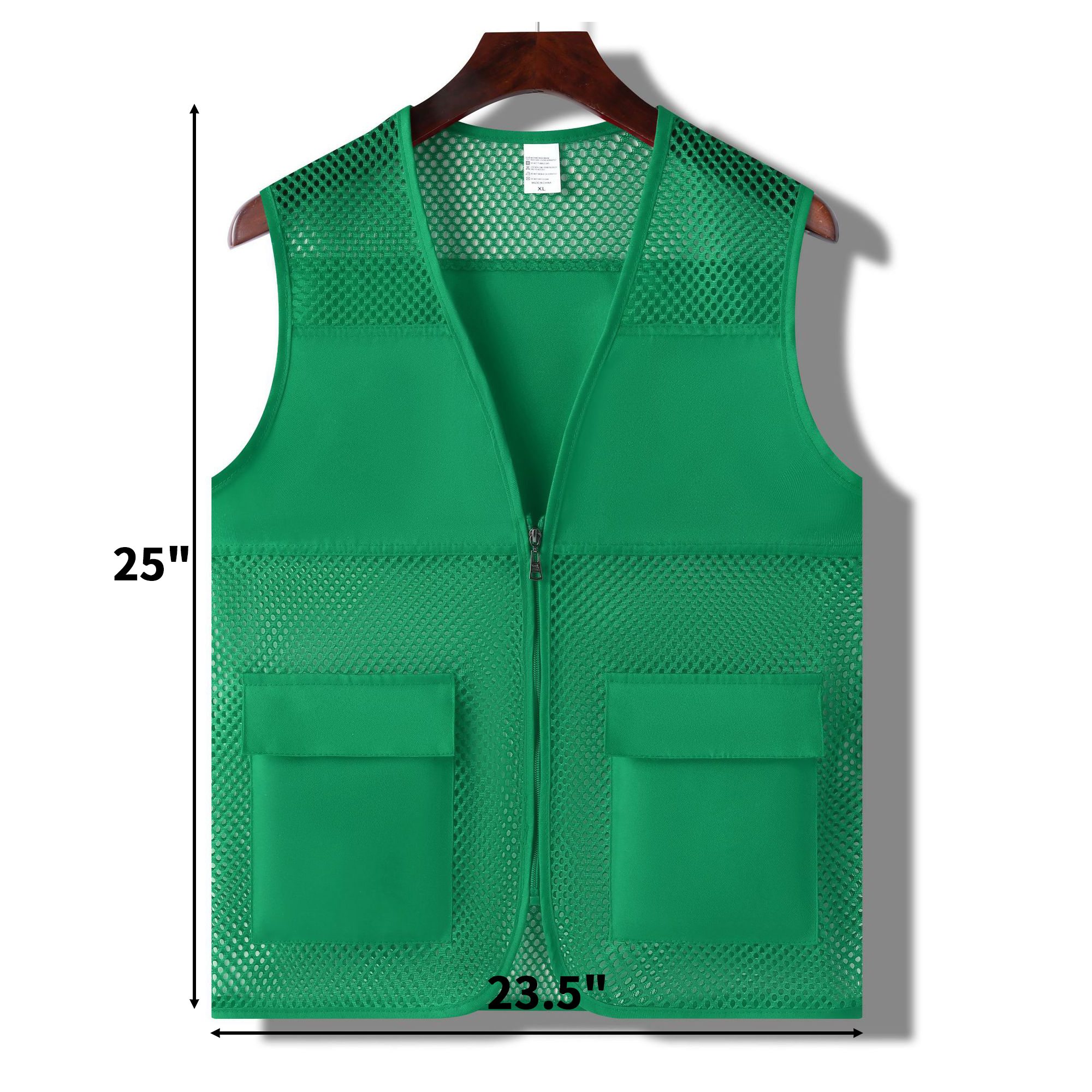 Polyester Mesh Safety Vest With Pocket 12