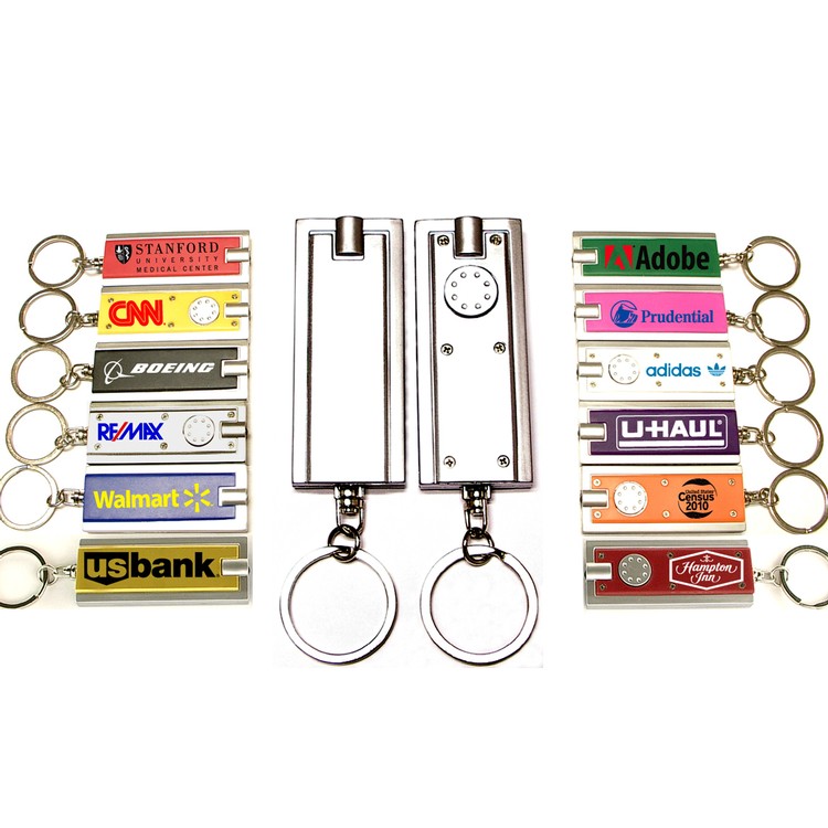 Rectangular Flashlight Key Chain