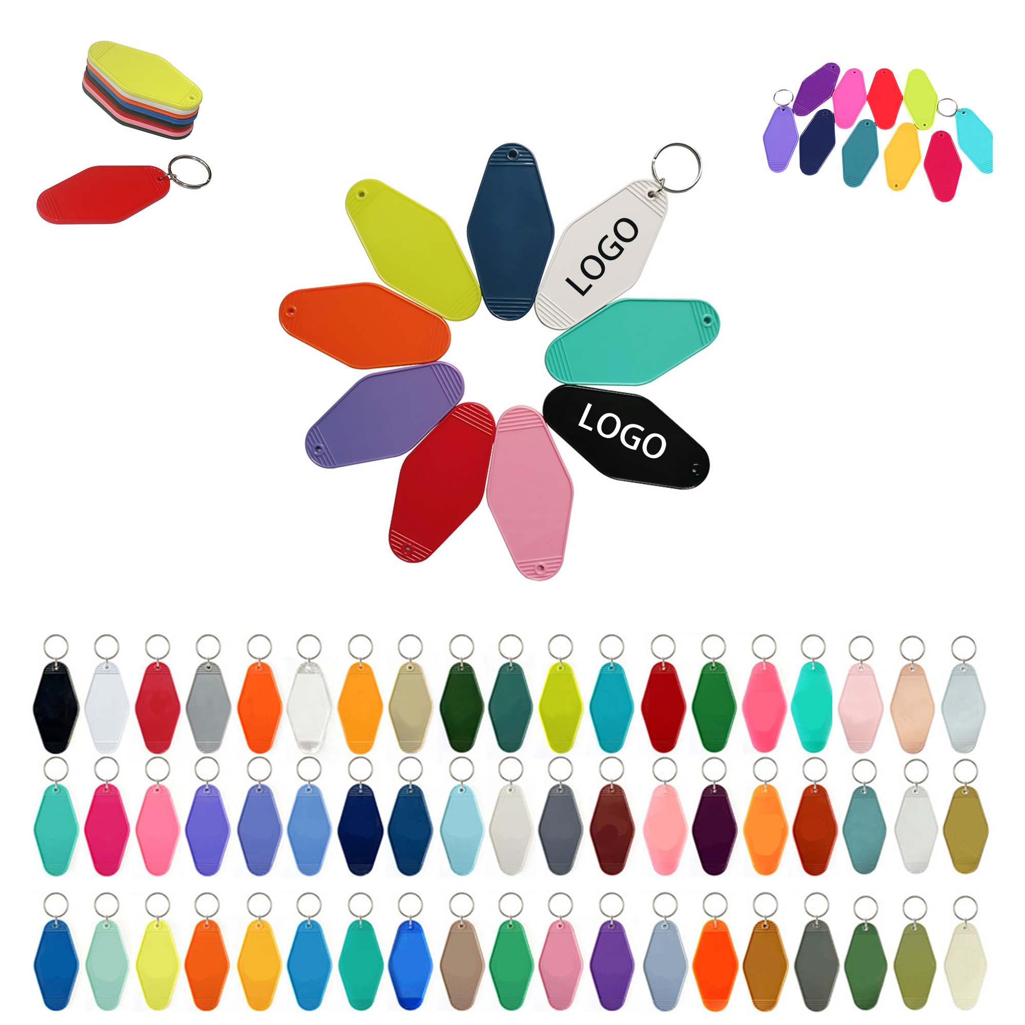 Vintage Plastic Motel Key Tag  MOQ100 3