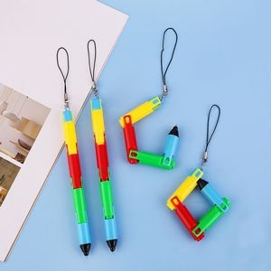 Vibrant Folding Ballpoint Pen With Keychain 7