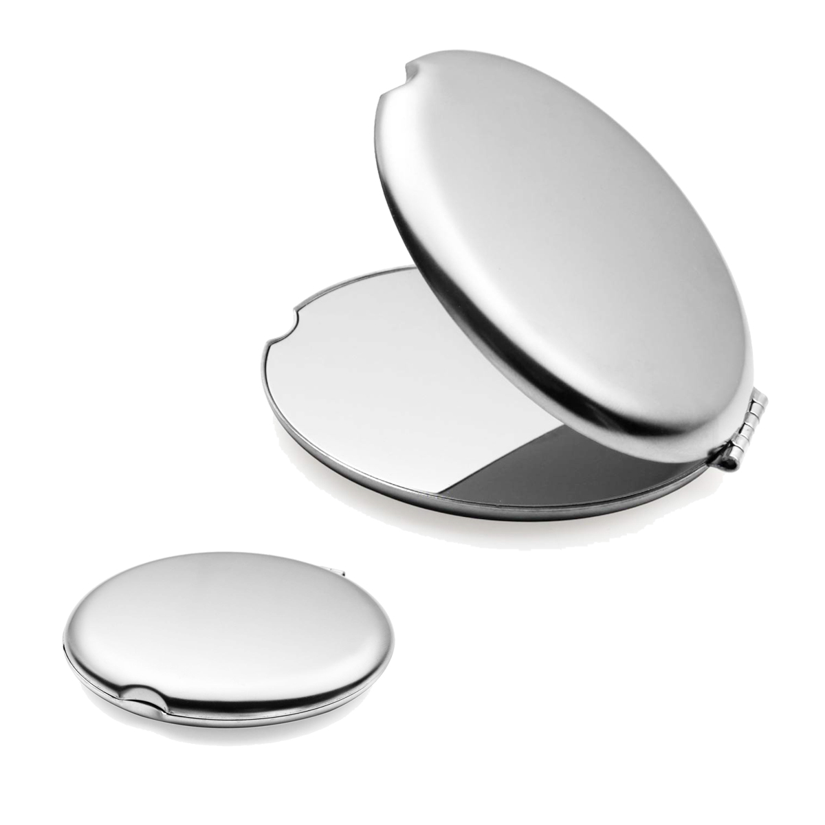 Stainless Steel Folding Round Mirror 1