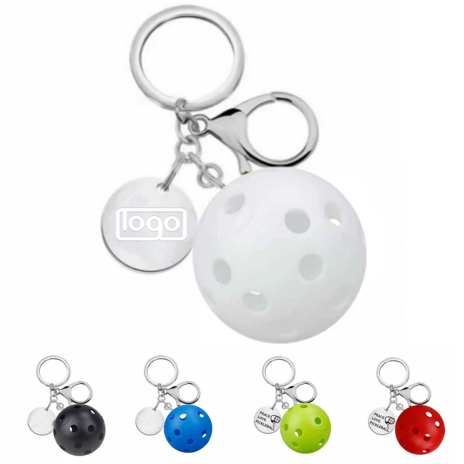 Pickleball Keychain 2