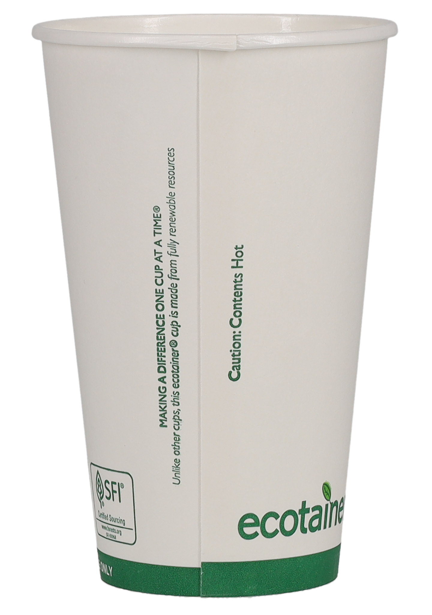 16 oz Paper Cup Eco White Digital Print 2